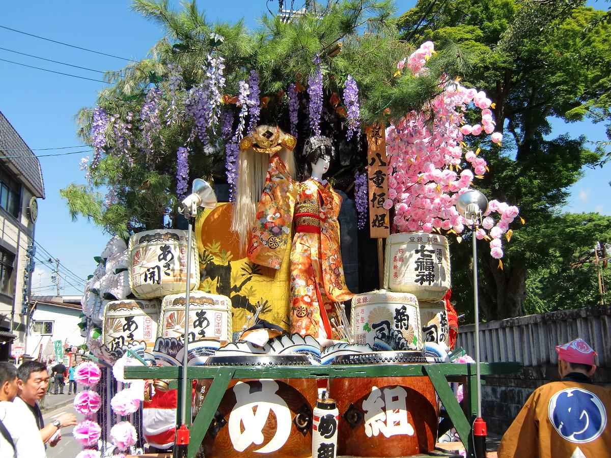 平成22年度（2010年）盛岡秋まつり山車 鉈屋町 め組 風流 川中島